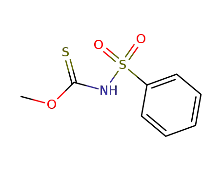 Molecular Structure of 13068-67-2 (Carbamothioic acid, (phenylsulfonyl)-, O-methyl ester)