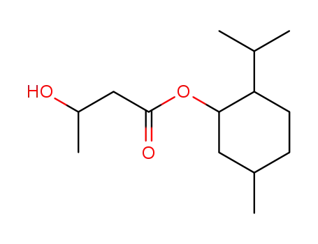 Molecular Structure of 108766-16-1 (Menthyl 3-hydroxybutyrate)