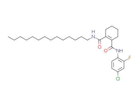 Cyclohex-1-ene-1,2-dicarboxylic acid 1-[(4-chloro-2-fluoro-phenyl)-amide] 2-tetradecylamide