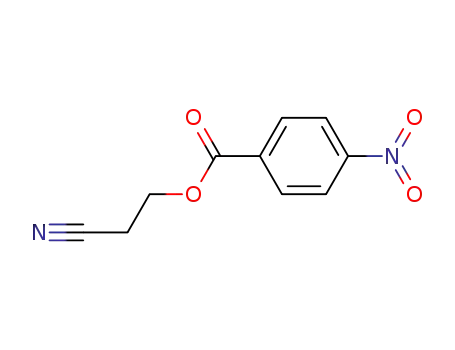 Molecular Structure of 61273-17-4 (Propanenitrile, 3-[(4-nitrobenzoyl)oxy]-)