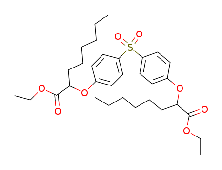 63538-38-5,ethyl 2-[4-[4-(1-ethoxycarbonylheptoxy)phenyl]sulfonylphenoxy]octanoate,