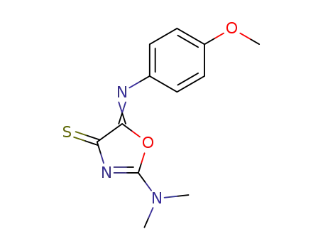 2-dimethylamino-5-(4-methoxy-phenylimino)-oxazole-4-thione