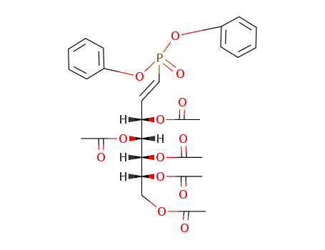 Acetic acid (E)-(1R,2S)-2-acetoxy-4-(diphenoxy-phosphoryl)-1-((1R,2R)-1,2,3-triacetoxy-propyl)-but-3-enyl ester