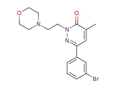 6-(3-bromo-phenyl)-4-methyl-2-(2-morpholin-4-yl-ethyl)-2<i>H</i>-pyridazin-3-one