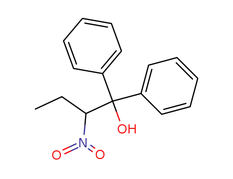 Molecular Structure of 51686-89-6 (Benzenemethanol, a-(1-nitropropyl)-a-phenyl-)