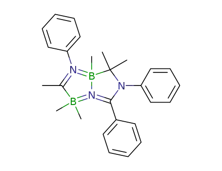 2,3,3-trimethyl-4,5-diphenyl-3,4-dihydro-2<i>H</i>-[1,4,2]diazaborole; compound with <i>N</i>-(1-dimethylboranyl-ethylidene)-aniline (1:1)