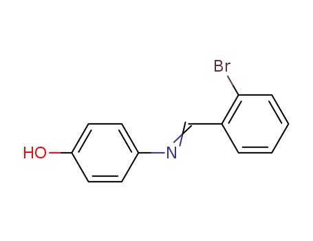 Molecular Structure of 36456-42-5 (Phenol, 4-[[(2-bromophenyl)methylene]amino]-)