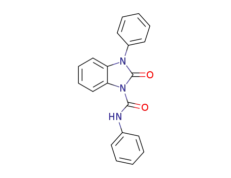 Molecular Structure of 38456-64-3 (1H-Benzimidazole-1-carboxamide, 2,3-dihydro-2-oxo-N,3-diphenyl-)