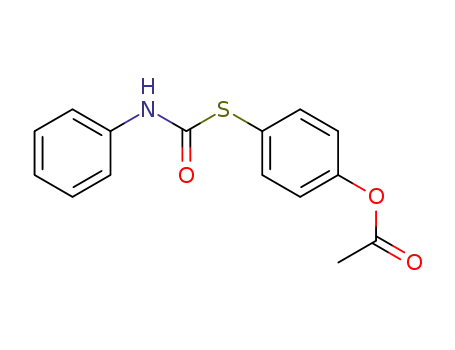 Molecular Structure of 62262-65-1 (Carbamothioic acid, phenyl-, S-[4-(acetyloxy)phenyl] ester)