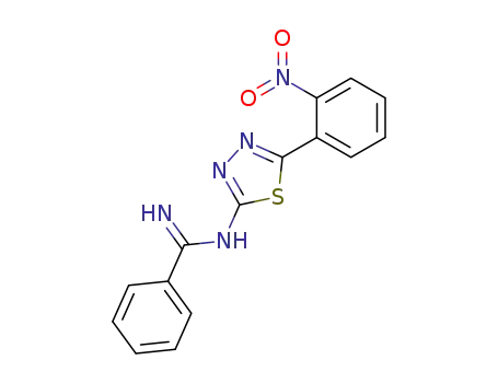 <i>N</i>-[5-(2-nitro-phenyl)-[1,3,4]thiadiazol-2-yl]-benzamidine