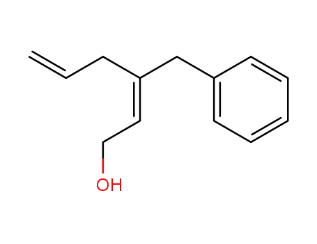 Molecular Structure of 63093-30-1 (2,5-Hexadien-1-ol, 3-(phenylmethyl)-, (E)-)