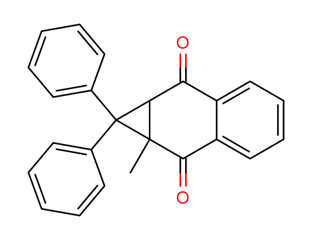Molecular Structure of 13599-29-6 (1H-Cyclopropa[b]naphthalene-2,7-dione,
1a,7a-dihydro-1a-methyl-1,1-diphenyl-)