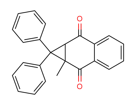 Molecular Structure of 13599-29-6 (1H-Cyclopropa[b]naphthalene-2,7-dione,
1a,7a-dihydro-1a-methyl-1,1-diphenyl-)