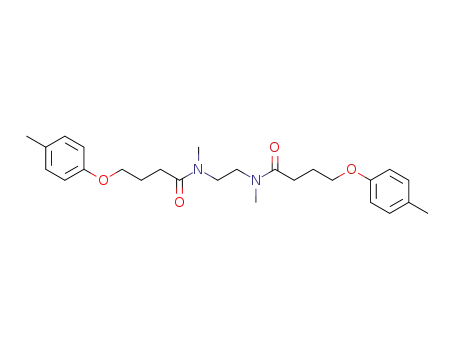 Molecular Structure of 61797-43-1 (Butanamide, N,N'-1,2-ethanediylbis[N-methyl-4-(4-methylphenoxy)-)