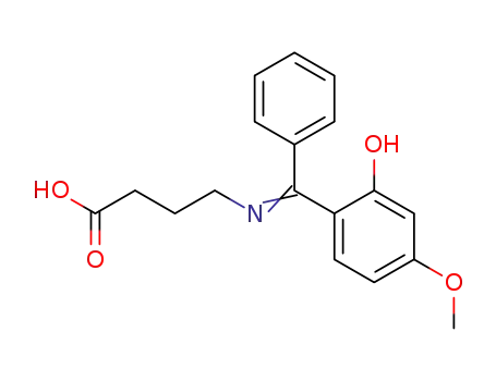 Butanoic acid,
4-[[(2-hydroxy-4-methoxyphenyl)phenylmethylene]amino]-