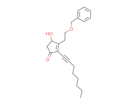 2-Cyclopenten-1-one,
4-hydroxy-2-(1-octynyl)-3-[2-(phenylmethoxy)ethyl]-