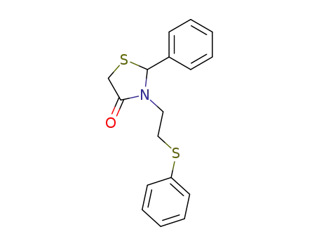 2-phenyl-3-(2-phenylsulfanyl-ethyl)-thiazolidin-4-one