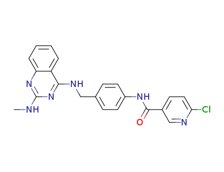 3-Pyridinecarboxamide, 6-chloro-N-[4-[[[2-(methylamino)-4-quinazolinyl]amino]methyl]phenyl]-