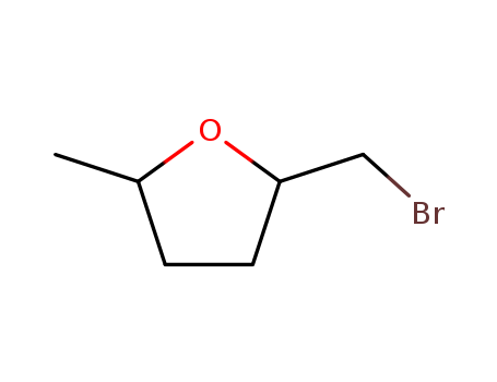 Furan, 2-(bromomethyl)tetrahydro-5-methyl-