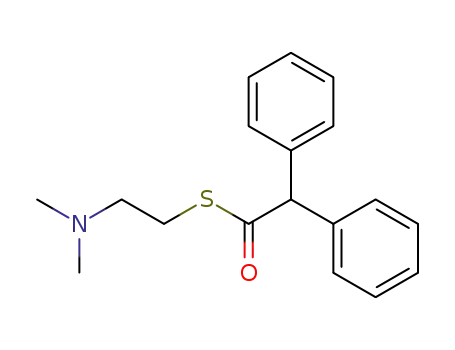 Benzeneethanethioic acid, a-phenyl-, S-[2-(dimethylamino)ethyl] ester