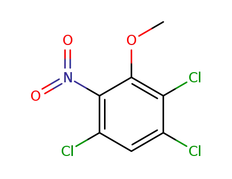 Molecular Structure of 64991-12-4 (Benzene, 1,2,5-trichloro-3-methoxy-4-nitro-)