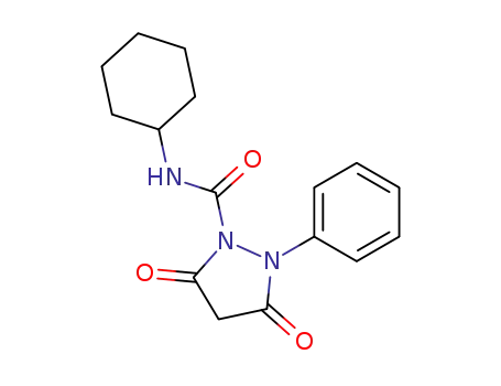 3,5-dioxo-2-phenyl-pyrazolidine-1-carboxylic acid cyclohexylamide