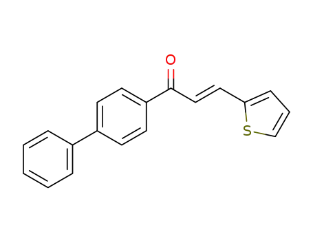 Molecular Structure of 6028-90-6 (2-Propen-1-one, 1-[1,1'-biphenyl]-4-yl-3-(2-thienyl)-)