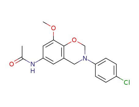 <i>N</i>-[3-(4-chloro-phenyl)-8-methoxy-3,4-dihydro-2<i>H</i>-benzo[<i>e</i>][1,3]oxazin-6-yl]-acetamide