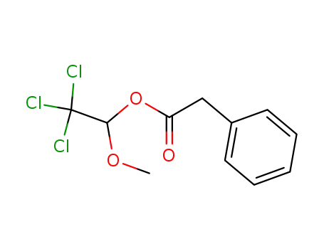 Molecular Structure of 53068-69-2 (Benzeneacetic acid, 2,2,2-trichloro-1-methoxyethyl ester)