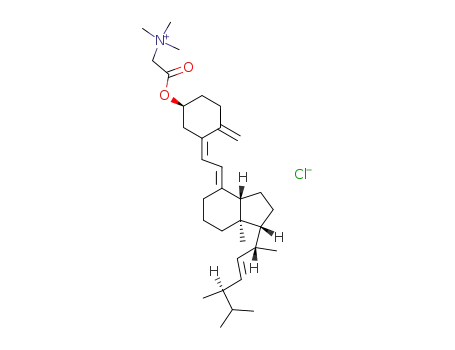 trimethyl-((3<i>S</i>,5<i>Z</i>,7<i>E</i>)-9,10-seco-ergosta-5,7,10<sup>(19)</sup>,22<i>t</i>-tetraen-3-yloxycarbonylmethyl)-ammonium; chloride