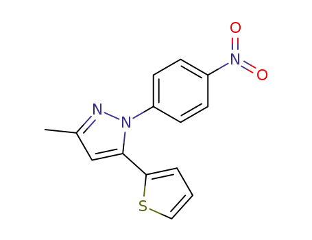 3-methyl-1-(4-nitro-phenyl)-5-[2]thienyl-1<i>H</i>-pyrazole