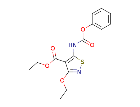 4-Isothiazolecarboxylic acid, 3-ethoxy-5-[(phenoxycarbonyl)amino]-,
ethyl ester(1163-69-5)