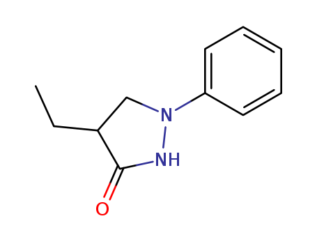 Molecular Structure of 13204-40-5 (3-Pyrazolidinone, 4-ethyl-1-phenyl-)