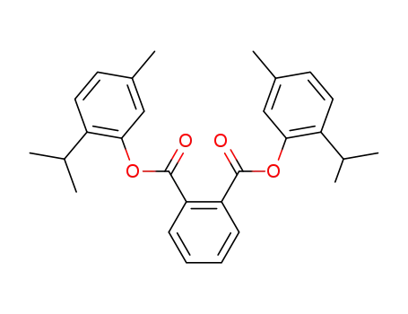 Molecular Structure of 549-98-4 (1,2-Benzenedicarboxylic acid, bis[5-methyl-2-(1-methylethyl)phenyl]
ester)
