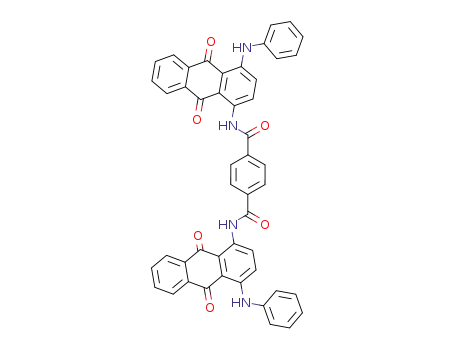 <i>N</i>,<i>N</i>'-bis-(4-anilino-9,10-dioxo-9,10-dihydro-[1]anthryl)-terephthalamide