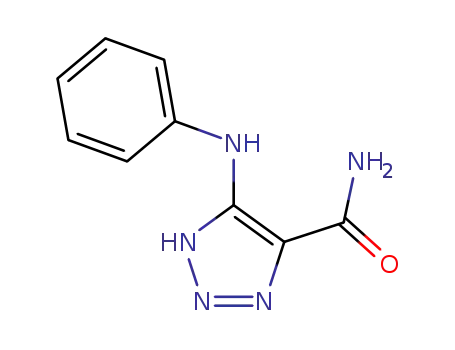 Molecular Structure of 103754-03-6 (1H-1,2,3-Triazole-4-carboxamide, 5-(phenylamino)-)