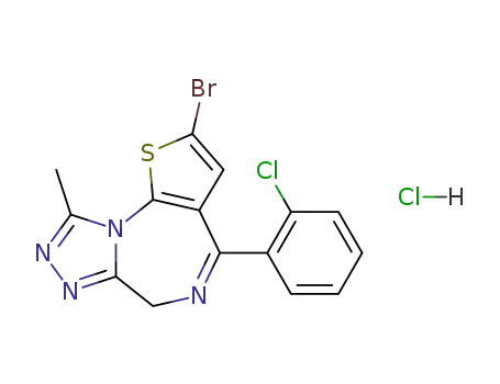 2-Bromo-4-(2-chloro-phenyl)-9-methyl-6H-1-thia-5,7,8,9a-tetraaza-cyclopenta[e]azulene; hydrochloride