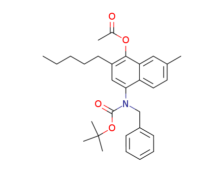 Carbamic acid, [4-(acetyloxy)-6-methyl-3-pentyl-1-naphthalenyl](phenylmethyl)-, 1,1-dimethylethyl ester