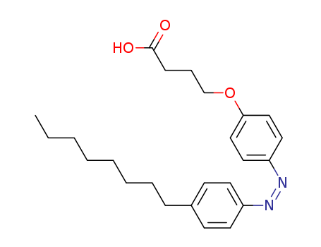 Molecular Structure of 156599-87-0 (Butanoic acid, 4-[4-[(4-octylphenyl)azo]phenoxy]-, (Z)-)