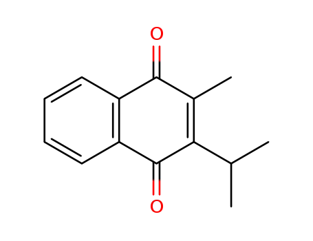 Molecular Structure of 34711-52-9 (1,4-Naphthalenedione, 2-methyl-3-(1-methylethyl)-)