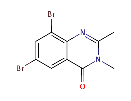Molecular Structure of 86993-61-5 (4(3H)-Quinazolinone, 6,8-dibromo-2,3-dimethyl-)