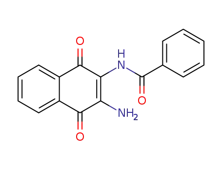 Molecular Structure of 6899-60-1 (Benzamide, N-(3-amino-1,4-dihydro-1,4-dioxo-2-naphthalenyl)-)