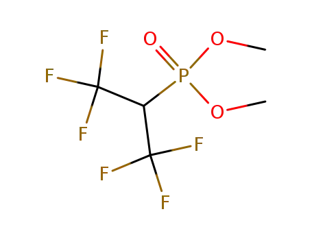 Molecular Structure of 758-49-6 (Phosphonic acid, [2,2,2-trifluoro-1-(trifluoromethyl)ethyl]-, dimethyl ester)