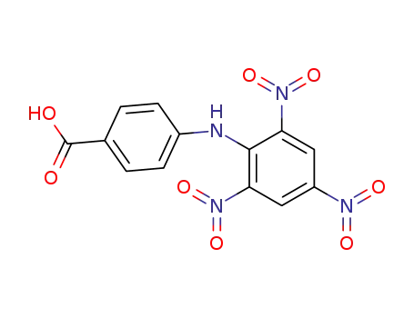 Molecular Structure of 7221-18-3 (Benzoic acid, 4-[(2,4,6-trinitrophenyl)amino]-)
