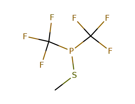 Molecular Structure of 1486-18-6 (Bis-<trifluor-methyl>-methyl-thio-phosphin)