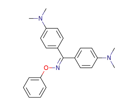 Molecular Structure of 61694-13-1 (Methanone, bis[4-(dimethylamino)phenyl]-, O-phenyloxime)