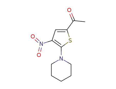 Ethanone, 1-[4-nitro-5-(1-piperidinyl)-2-thienyl]-