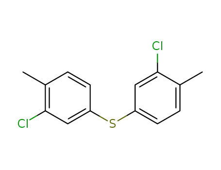 Molecular Structure of 61309-30-6 (Benzene, 1,1'-thiobis[3-chloro-4-methyl-)