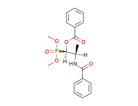 Benzoic acid (1R,2R)-2-benzoylamino-1-(dimethoxy-phosphoryl)-propyl ester