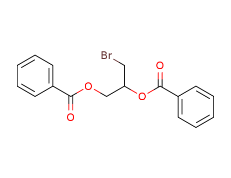 Molecular Structure of 16141-13-2 (1,2-Propanediol, 3-bromo-, dibenzoate)
